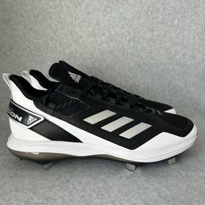 Adidas Mens Icon 7 BOOST Baseball Metal Cleats Black Silver Size 12.5